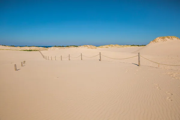 Dunes mouvantes dans le parc national Slowinski, Pologne — Photo