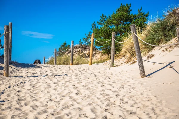 Les dunes du parc national Slowinski en Pologne — Photo