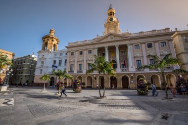 Cadiz, İspanya-Mayıs 14, Cadiz şehri, Spai, 2015:Old city hall