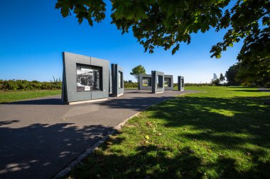 Gdansk, Polonya-Eylül 19, 2015:Visitors eylemleri hakkında bilgi