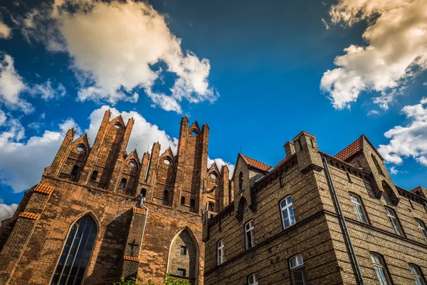 Arquitetura da cidade velha em Gdansk — Fotografia de Stock