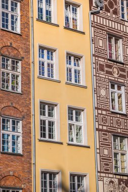Gdansk, Polonya'nın eski şehrin güzel mimari.
