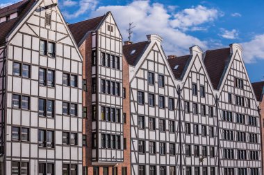 Gdansk, Polonya'nın eski şehrin güzel mimari.