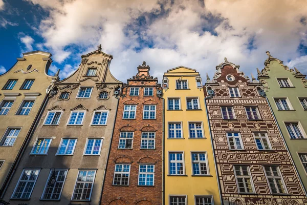 Schöne Architektur der Altstadt von Danzig, Polen. — Stockfoto