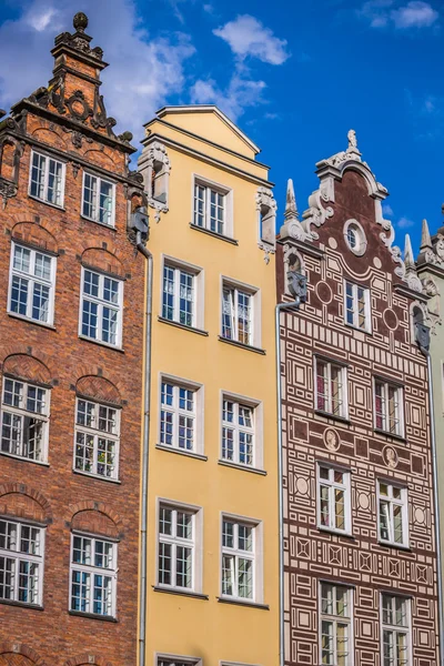 Gdansk, Polonya'nın eski şehrin güzel mimari. — Stok fotoğraf