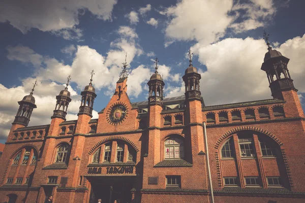 Gdansk, Polônia - 19 de setembro de 2015: Market place hall . — Fotografia de Stock