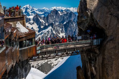 Aiguille du midi platformu, 2 Ağustos 2013 Fransa, Avrupa 