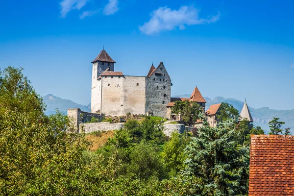 Widok na zamek Vaduz, lichtenstein — Zdjęcie stockowe