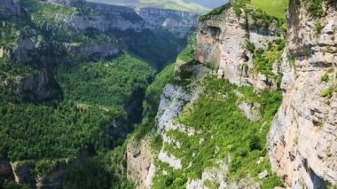 ordesa Milli Parkı, pyrenees, huesca, aragon, İspanya monte perdido ve anisclo vadi masifinin görünümü
