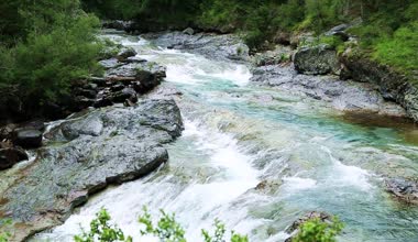 Rio ara nehir bujaruelo valle de ordesa Vadisi pyrenees huesca aragon, İspanya
