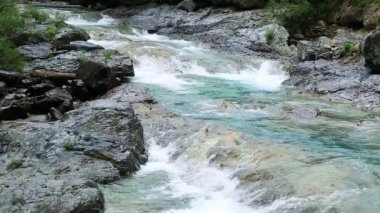 Rio ara nehir bujaruelo valle de ordesa Vadisi pyrenees huesca aragon, İspanya