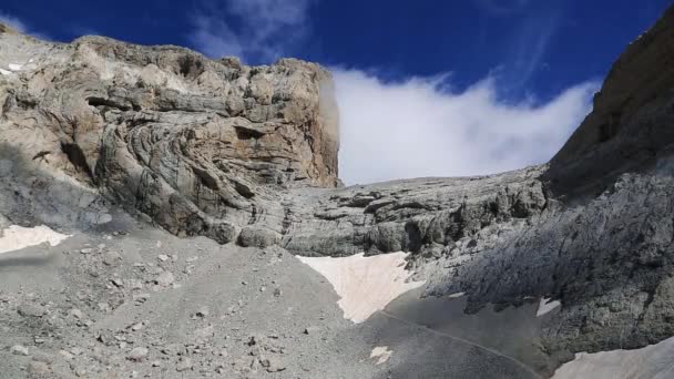 Cilindro de Marbore Pirineos Huesca Aragón en España — Vídeo de stock