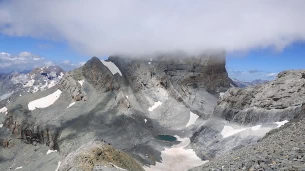 Cilindro de Marbore from Monte Perdido, Pyrenees — Stock Video