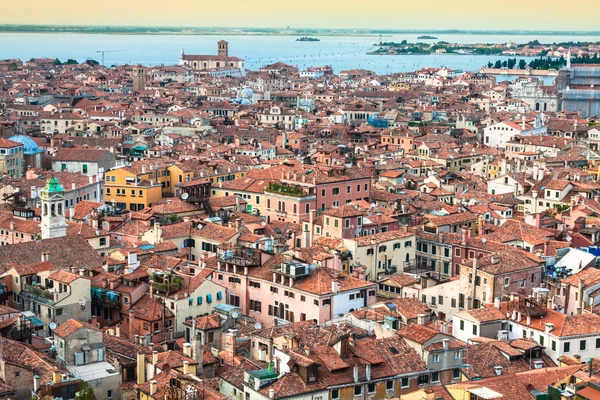 Venice cityscape - view from Campanile di San Marco. UNESCO Worl — Stock Photo, Image