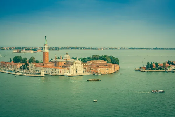 Pohled na ostrov San Giorgio, Benátky, Itálie — Stock fotografie