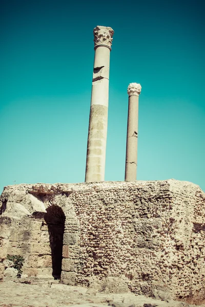 Ruinas de baños Antoninos en Cartago, Túnez —  Fotos de Stock