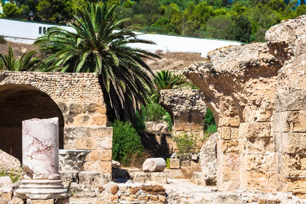 Ruins of Antonine Baths at Carthage, Tunisia — Stock Photo, Image
