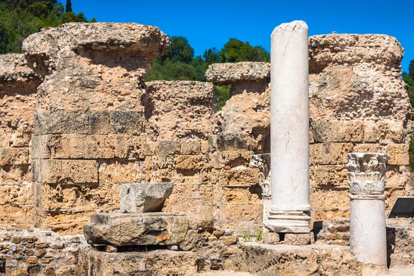 Ruinas de baños Antoninos en Cartago, Túnez — Foto de Stock