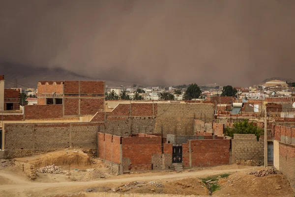 Tempête de sable en Gafsa, Tunisie — Photo