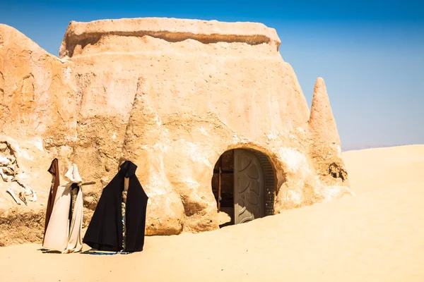 Set for the Star Wars filme ainda está no deserto da Tunísia — Fotografia de Stock