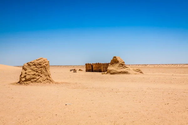 Set for the Star Wars movie still stands in the Tunisian desert — Stock Photo, Image