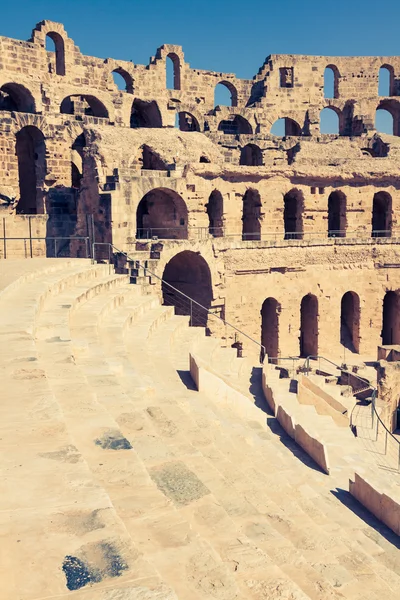 Anfiteatro em El Jem, Tunísia — Fotografia de Stock