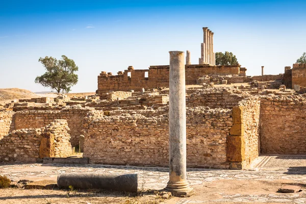 Roman ruins in Thuburbo Majus, Tunisia — Stock Photo, Image
