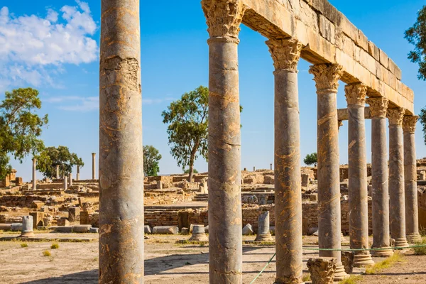 Ruins Roman Capitol Thuburbo Majus, Tunisia — Stock Photo, Image