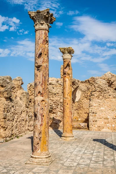 Roman ruins Sanctuaire Esculape Thuburbo Majus Tunisia — Stock Photo, Image