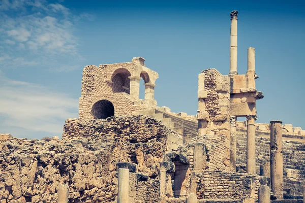 Antik romersk stad i Tunisien, Dougga — Stockfoto