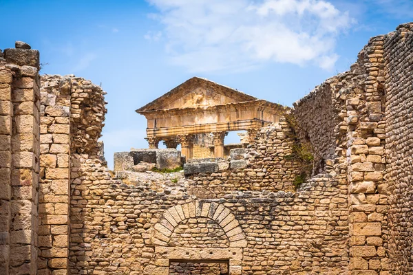 Antik romersk stad i Tunisien, Dougga — Stockfoto