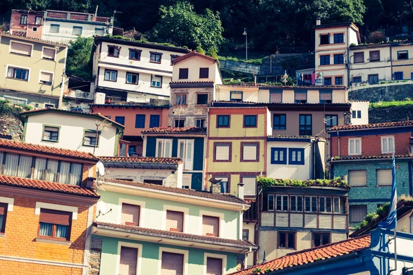 Cudillero, Fischerdorf in Asturien (Spanien)) — Stockfoto