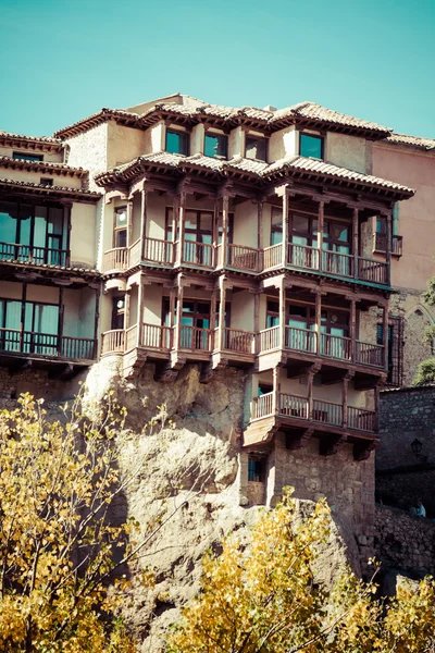 Huizen hing in cuenca, Spanje — Stockfoto