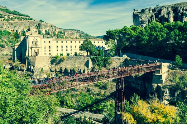 Parador nacional of Cuenca in Castille La Mancha, Spain. — Stock Photo, Image