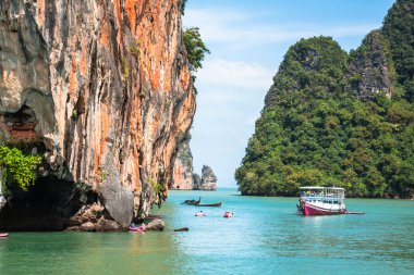 Tayland'daki phang nga Milli Parkı güzel sahne