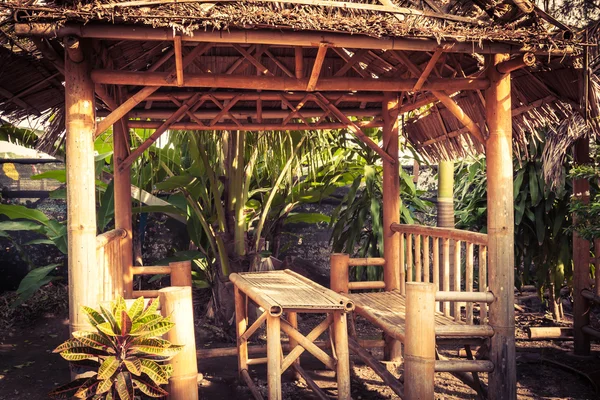 Cabana de bambu no estilo nativo da Tailândia — Fotografia de Stock