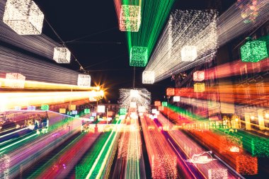 Noel bokeh - soyut desen