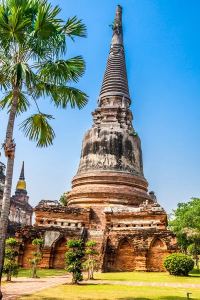 Wat Yai Chaimongkol Temple in Ayutthaya Thailand — Stock Photo, Image