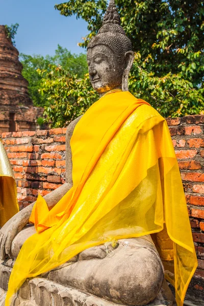 Statues de Bouddha Ayutthaya Thaïlande — Photo