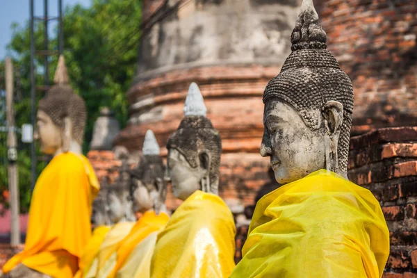 Statues de Bouddha Ayutthaya Thaïlande Image En Vente