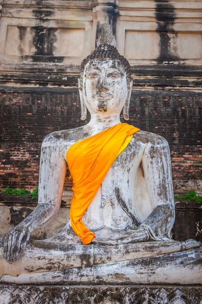 Boeddha van standbeeld in Ayutthaya Thailand — Stockfoto