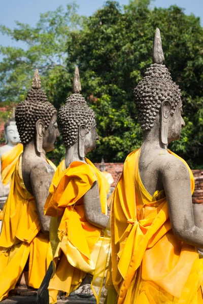 Estatuas de Buda Ayutthaya Tailandia — Foto de Stock