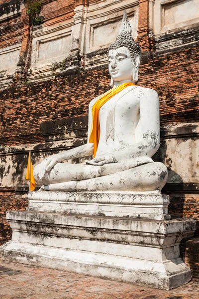 Budda statua w Ayutthaya Tajlandia — Zdjęcie stockowe