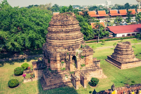 Wat Yai Chaimongkol temple in ayutthaya Thailand — Stock Photo, Image