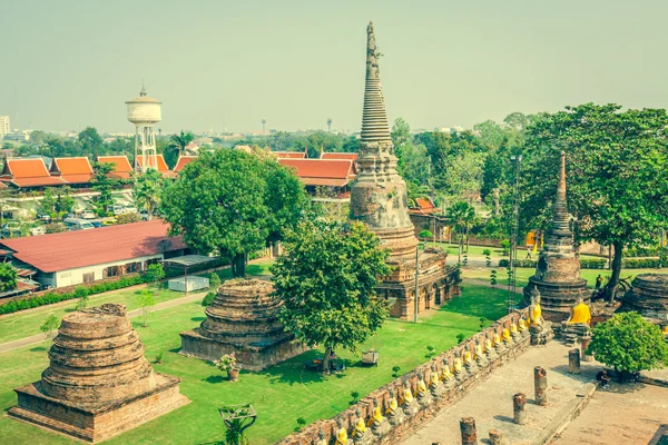 Wat Yai Chaimongkol temple in ayutthaya Thailand — Stock Photo, Image