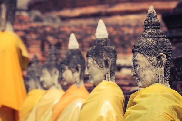 Estatuas de Buda Ayutthaya Tailandia — Foto de Stock