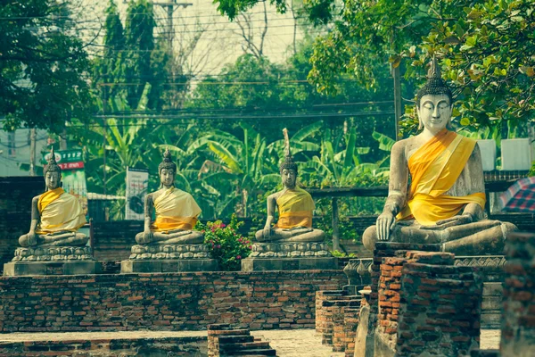 Statue di Buddha Ayutthaya Thailandia — Foto Stock