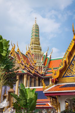 Budist tapınağı Wat Phra Kaew, ana landm biri görünümünü