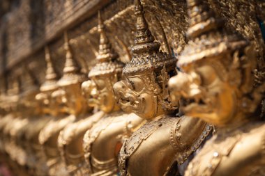 wat phra kaew, bangkok, Tayland altın garuda