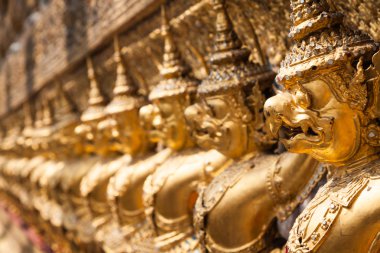 wat phra kaew, bangkok, Tayland altın garuda